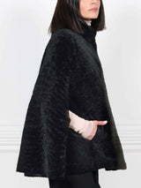 The Abigail Shearling Cape