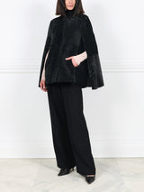 The Abigail Shearling Cape