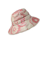 Fantastic Flowers Printed Reversible Shearling Bucket Hat Designed by Zandra Rhodes