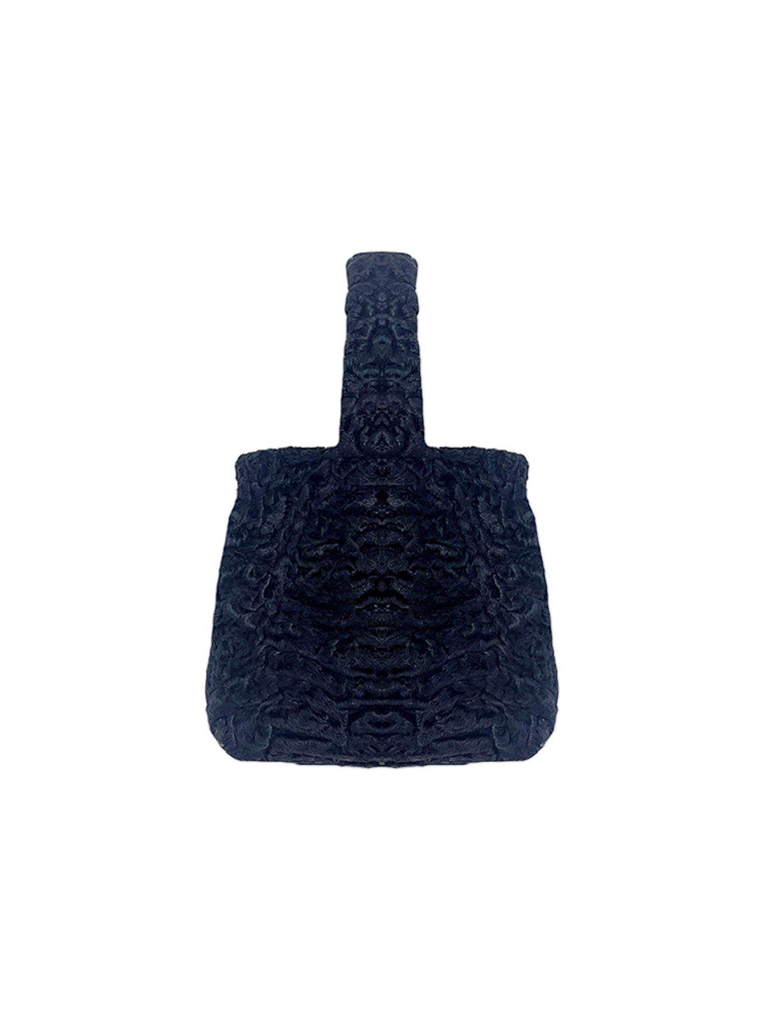 The Meow Mini in Black Lamb