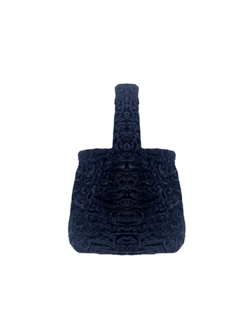 The Meow Mini in Black Lamb