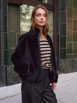 The Minnie Shearling Bomber Jacket