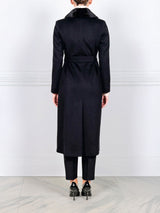 The Lottie Wool Coat with Mink Fur Collar