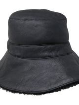 Fantastic Flowers Printed Reversible Shearling Bucket Hat Designed by Zandra Rhodes