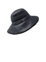 Fantastic Flowers Printed Reversible Shearling Bucket Hat Designed by Zandra Rhodes
