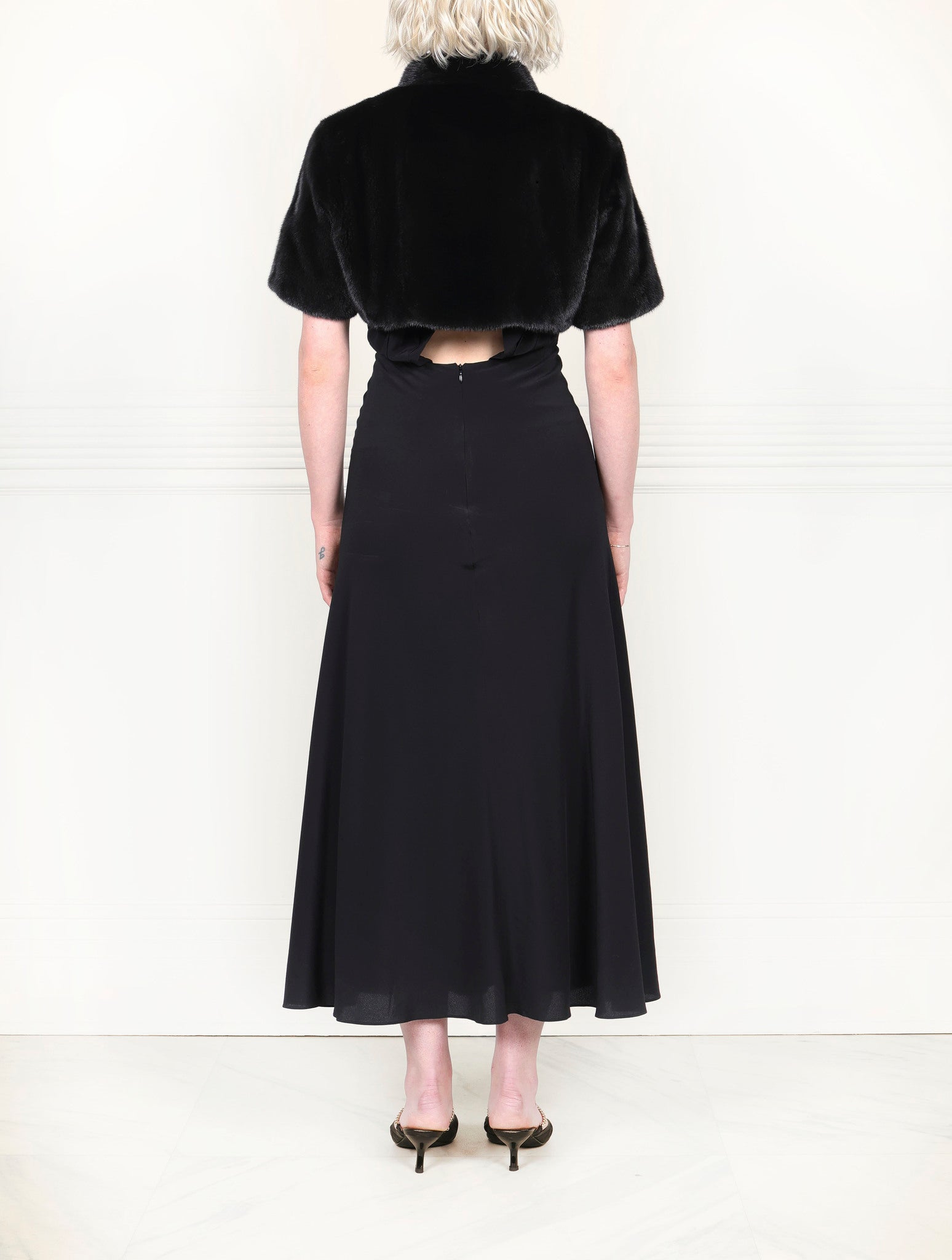 The Oval Mink Fur Shrug