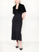 The Oval Mink Fur Shrug