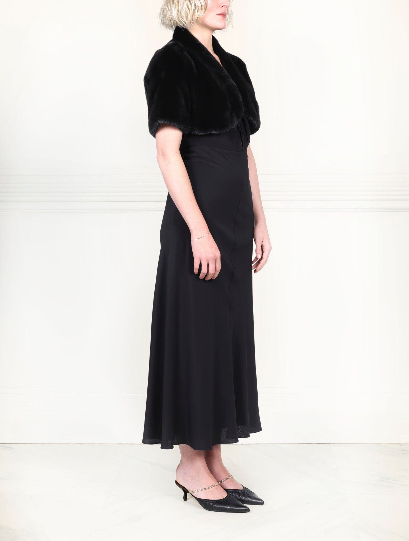 The Oval Mink Fur Shrug