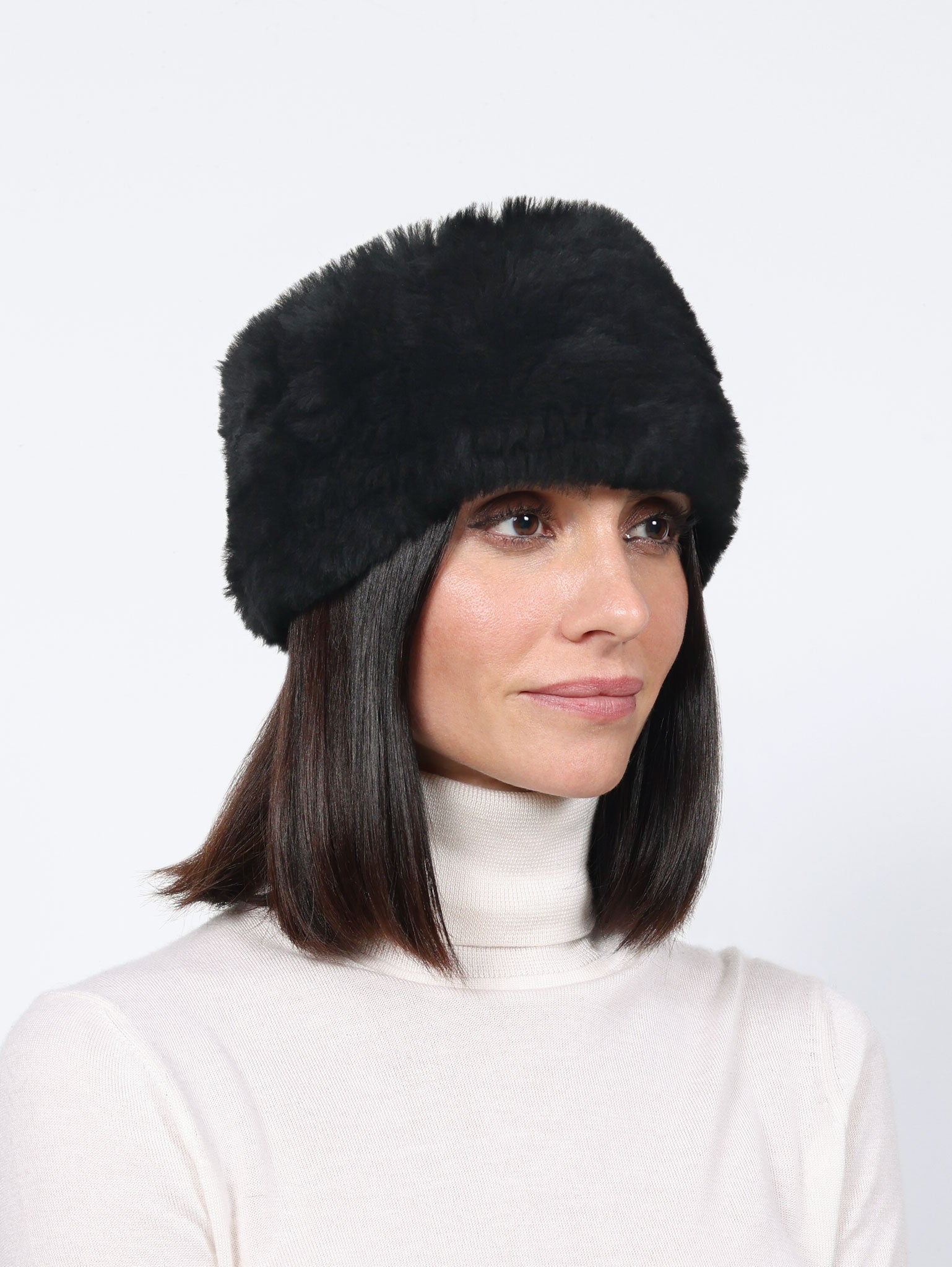 Knitted Shearling Headband