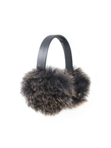 Two Toned Toscana Shearling Earmuffs with Leather Band