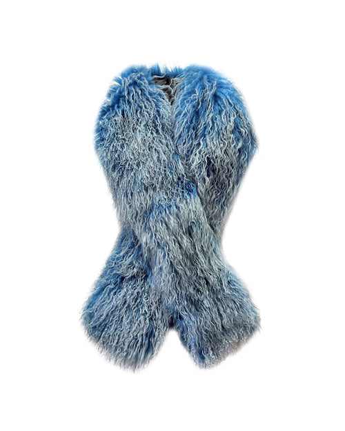 52" Curly Shearling Scarf