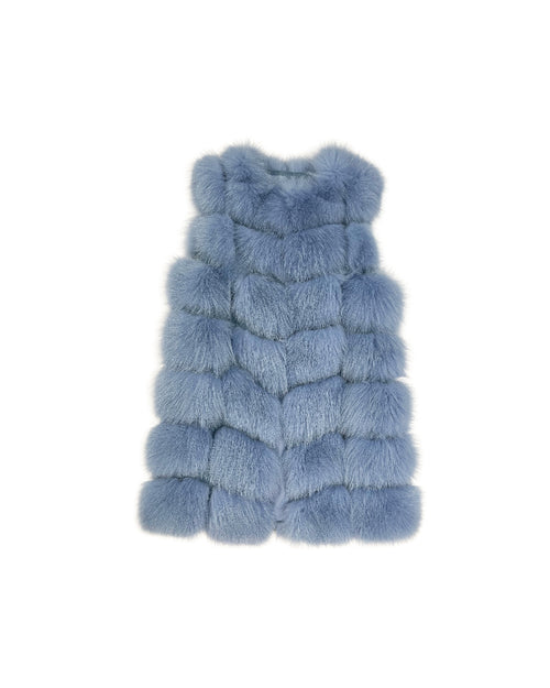 Fox Fur and Suede Vest