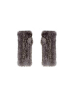 The Short Mink Knitted Fingerless Fur Gloves