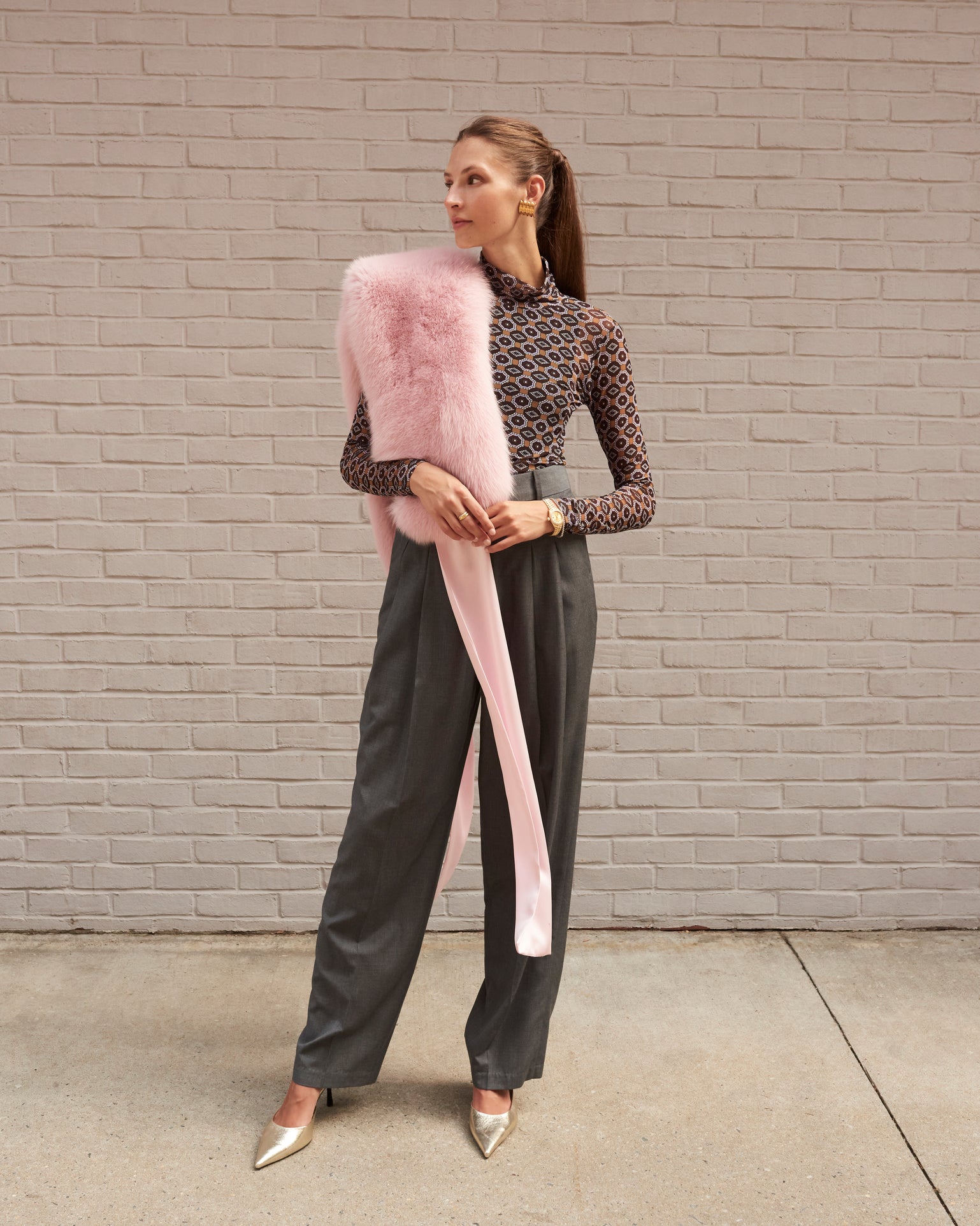 The Bow Fox Fur Stole