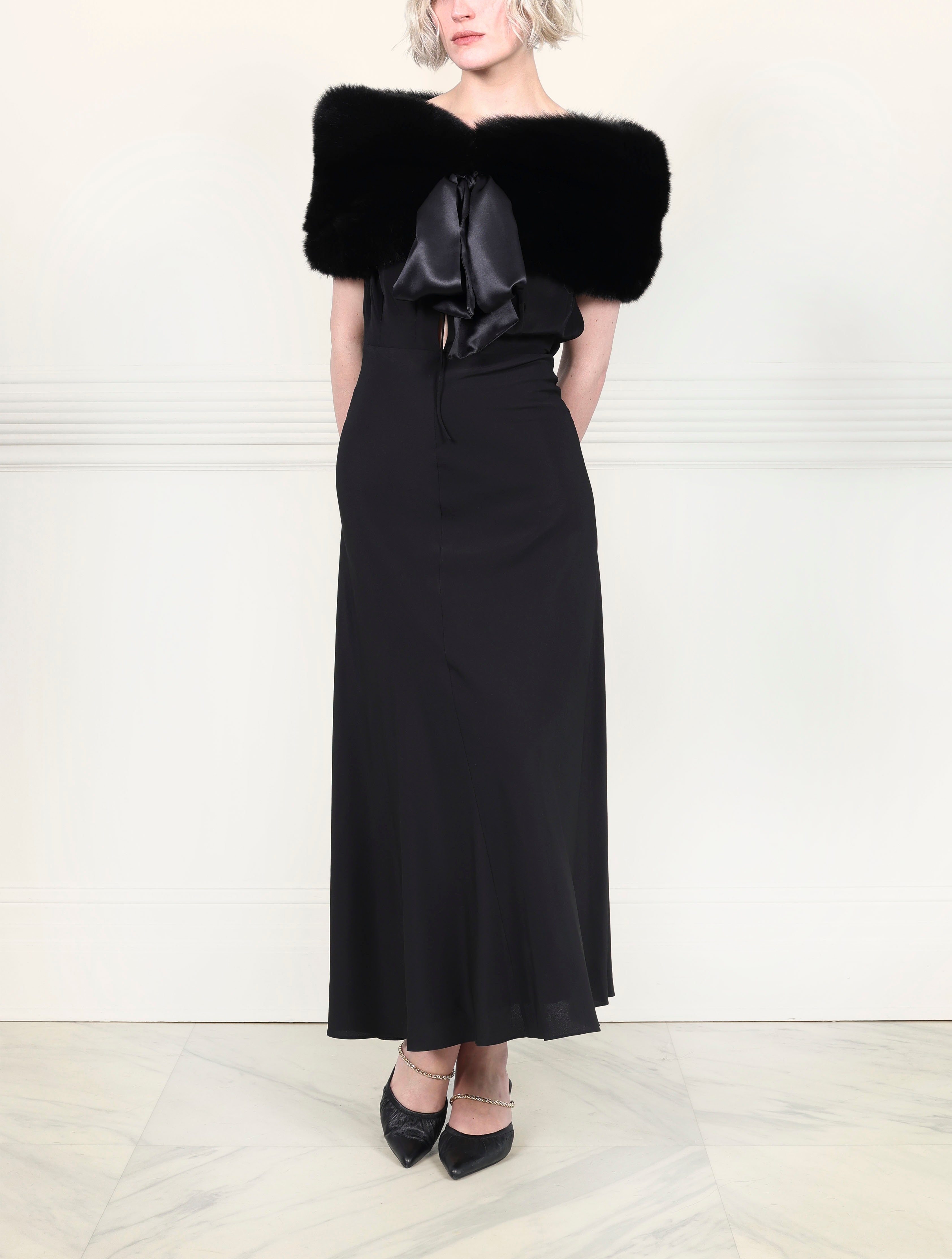 The Bow Fox Fur Stole