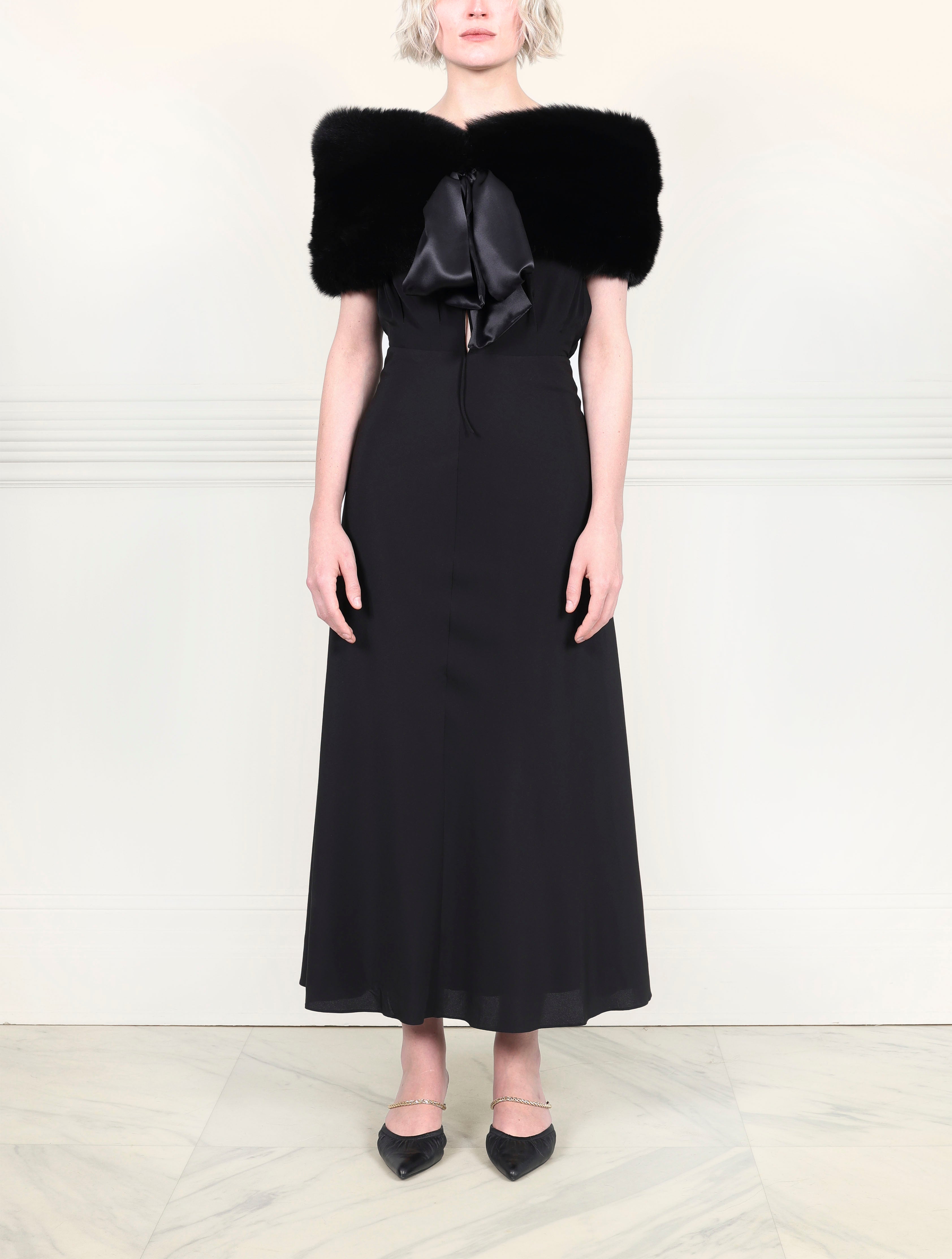 The Bow Fox Fur Stole