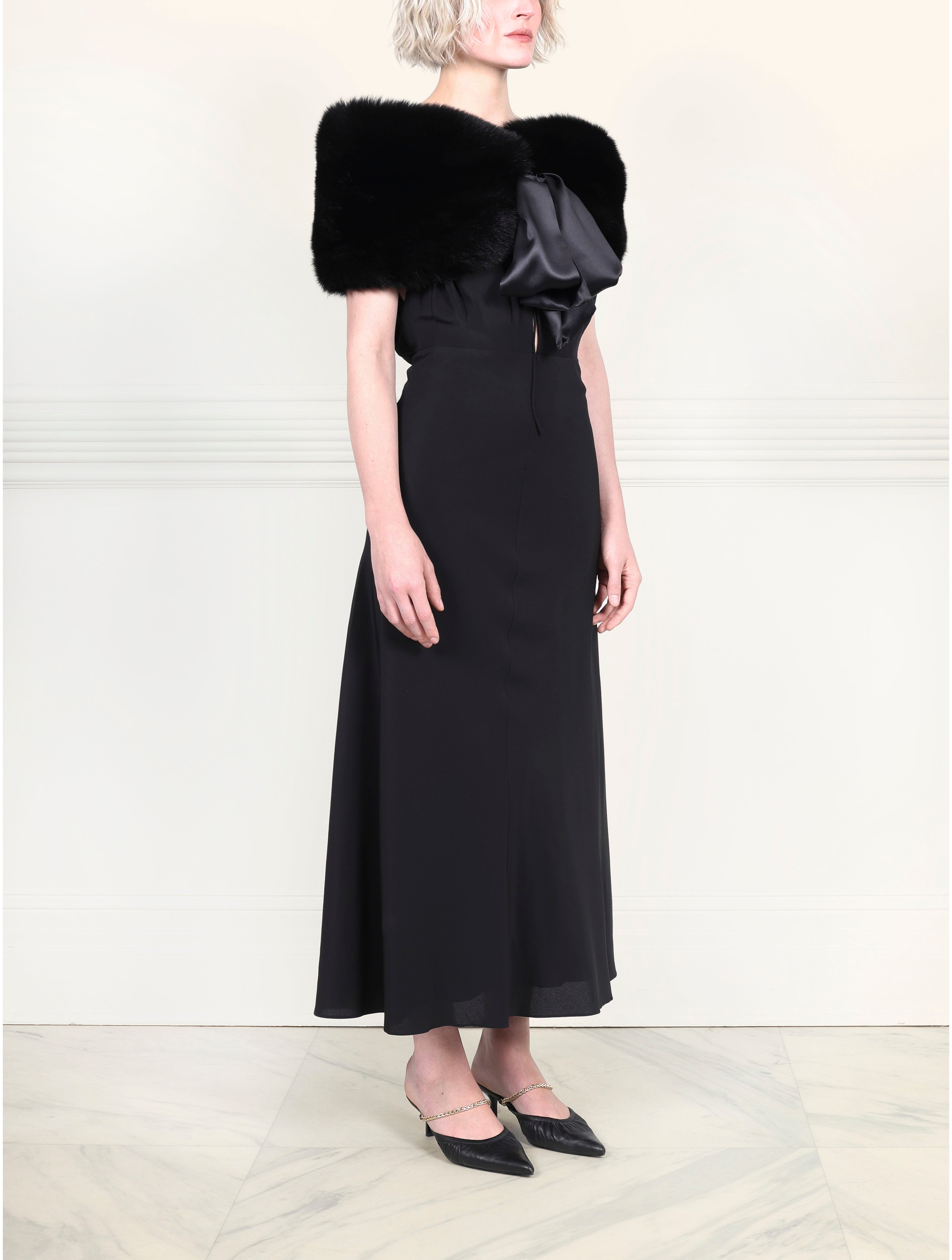 The Bow Fox Fur Stole