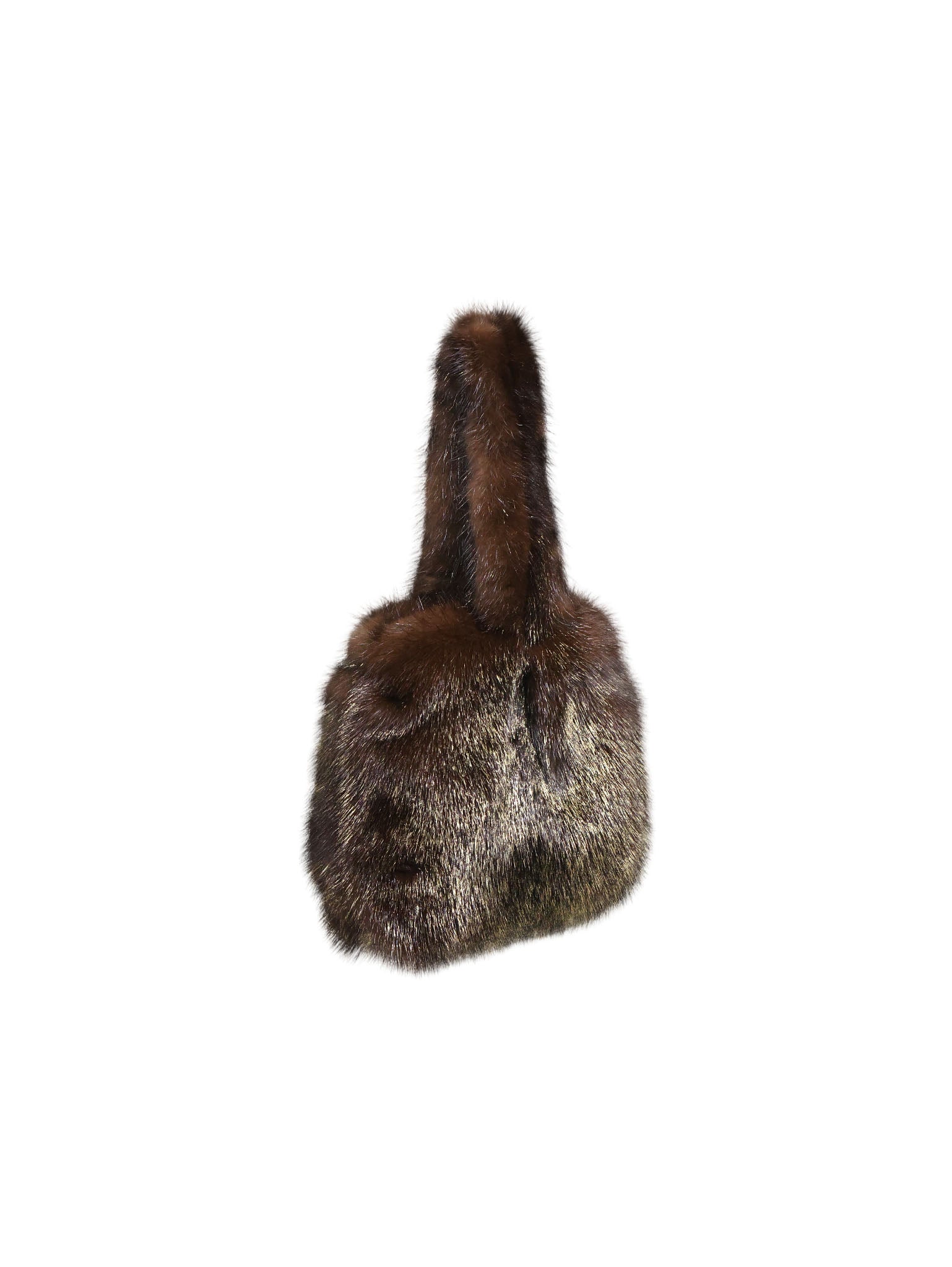 The Meow Mini Two-Tone Mink Fur Bag