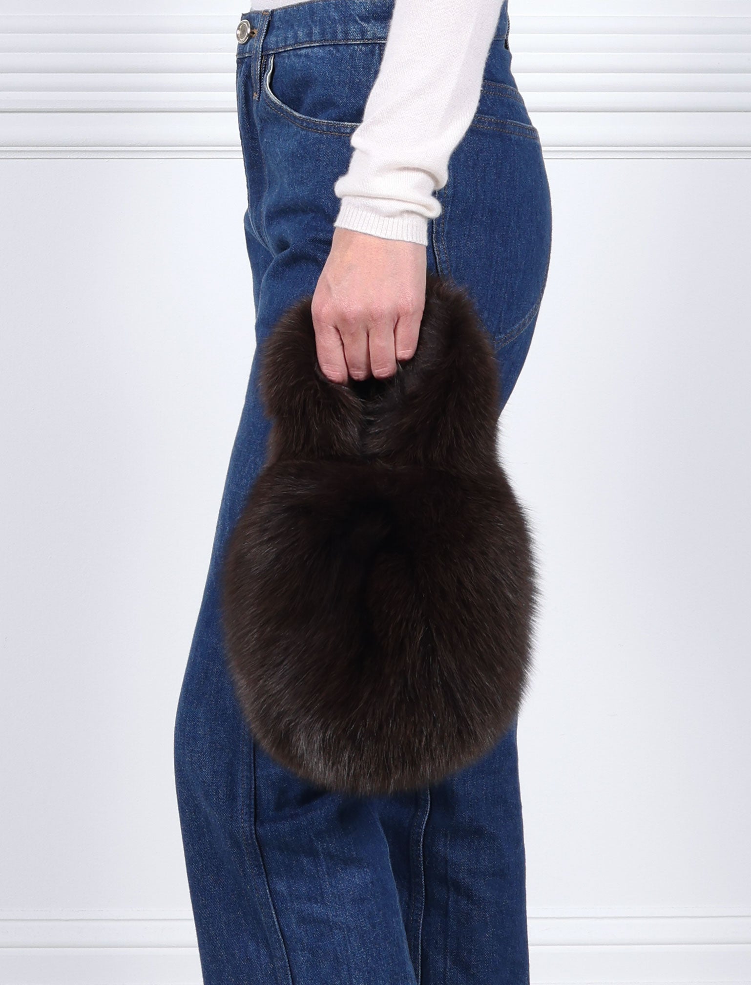 The Meow Mini Fox Fur Bag