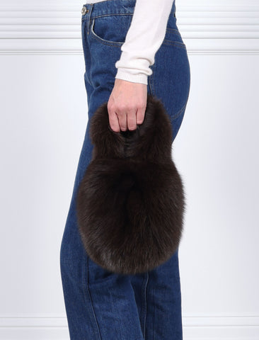 The Meow Mini Fox Fur Bag