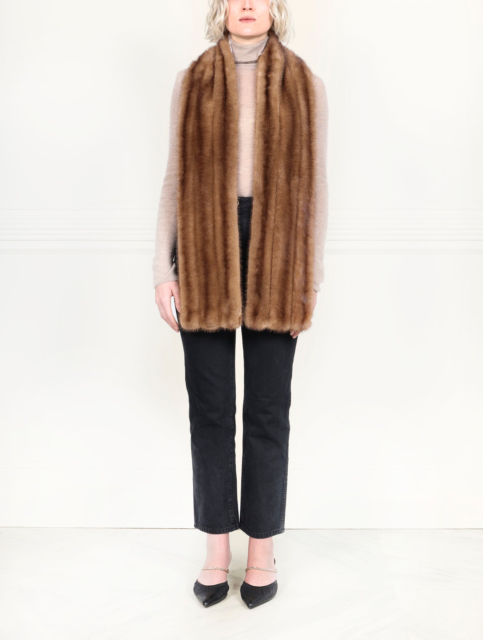 Upcycled Mink Fur Scarf