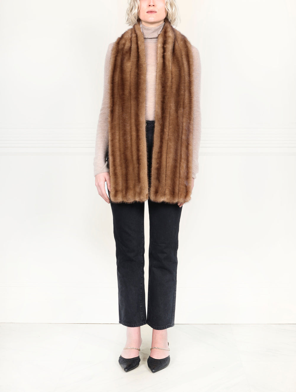 Upcycled Mink Fur Scarf