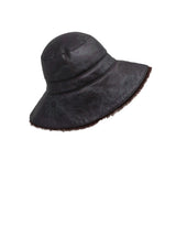 Fantastic Flowers Printed Reversible Shearling Bucket Hat Designed by Zandra Rhodes