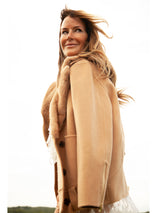 The Coyote Moon Double Face Jacket with Mink Trim