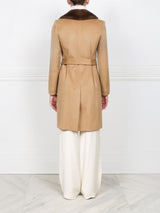 The Reece Cashmere Coat with Mink Fur Collar