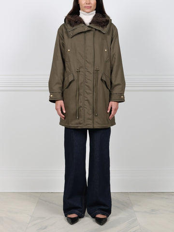 The Mahogany Shearling Lined Coat