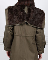 The Mahogany Shearling Lined Coat