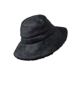 Fantastic Flowers Printed Reversible Shearling Bucket Hat Designed by Zandra Rhodes