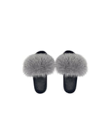 Dyed Fox Fur Slipper in Assorted Colors