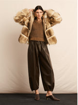 The Hooded Lodge  Fur & Suede Jacket