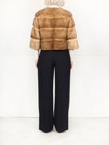 Camel Mink Fur Jacket