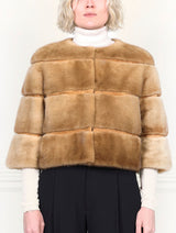 Camel Mink Fur Jacket