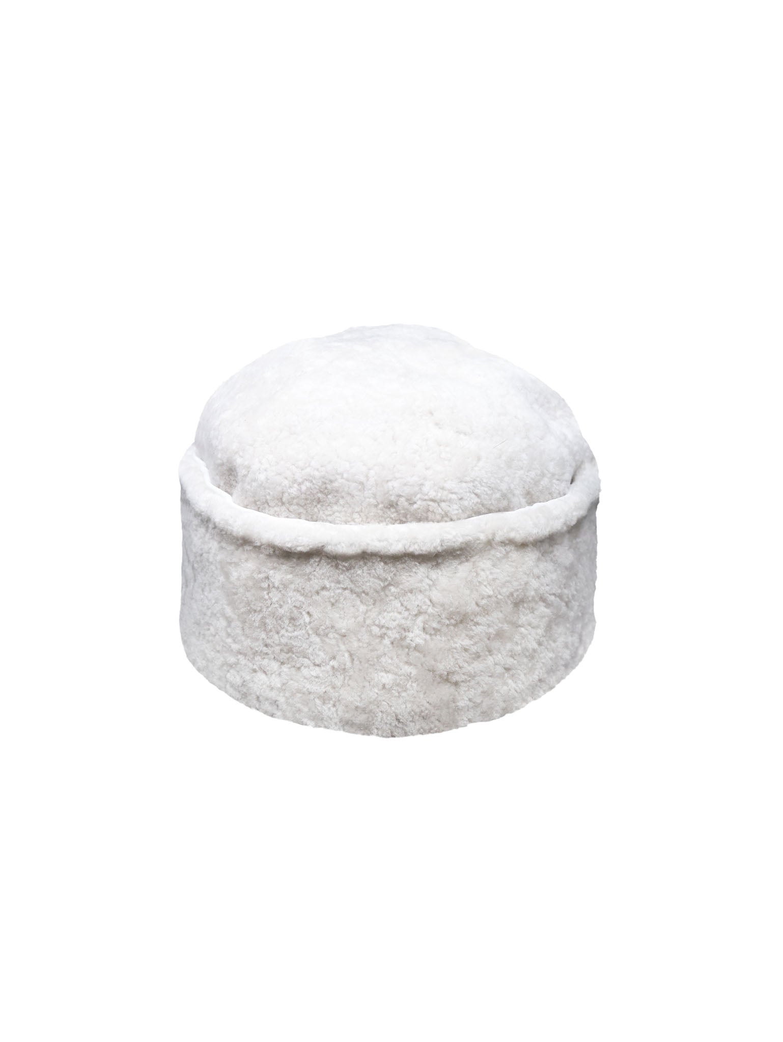 Sheared Curly Shearling Beanie