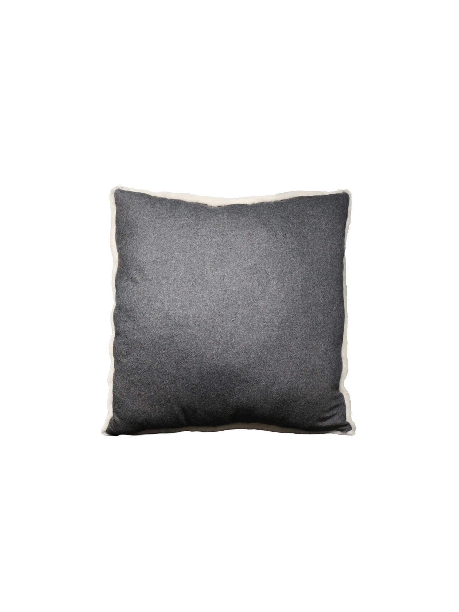 Sheared Shearling Pillow in Ivory