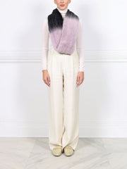 Ombre Dyed Knitted Mink Infinity Scarf in Multiple Colorways