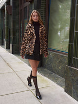 The Anais Leopard Printed Shearling