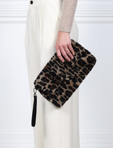 Shearling Clutch
