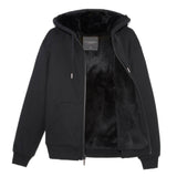 Mens Fur Sweatshirt in Black