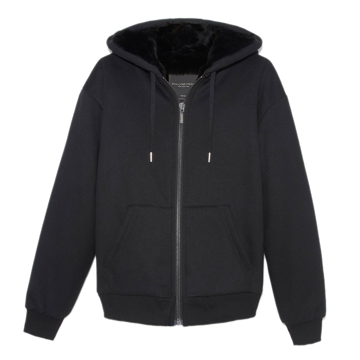 Mens Rabbit Lined Hooded Sweatshirt