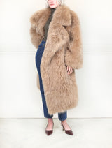 Oversized Shearling Clutch Coat