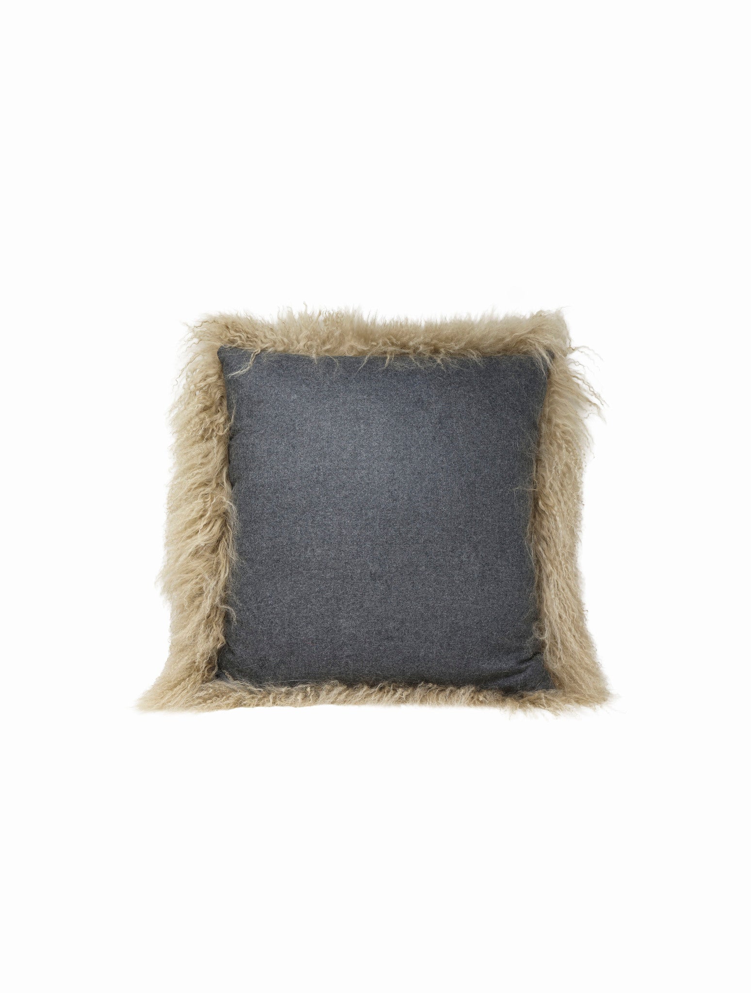 Curly Shearling Pillow in Multiple Colors
