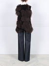 Multi Media Shearling Vest