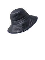 Fantastic Flowers Printed Reversible Shearling Bucket Hat Designed by Zandra Rhodes