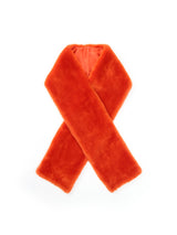 Merino Shearling Scarf in Orange