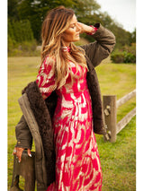 The Mahogany Shearling Lined Coat