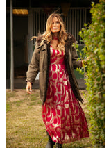 The Mahogany Shearling Lined Coat